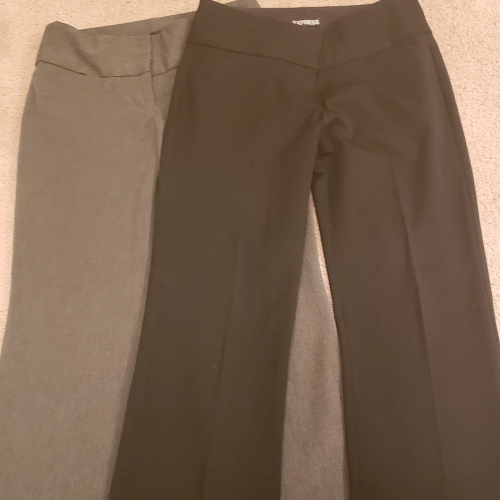 Women's Black & gray Express Editor pants.Size 0